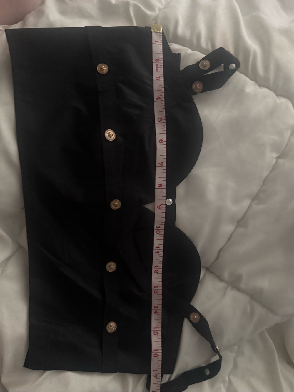 Medusa Head Embellished Satin Corset Bustier Top • Black/Gold • Size L • NWT - Picture 9 of 9